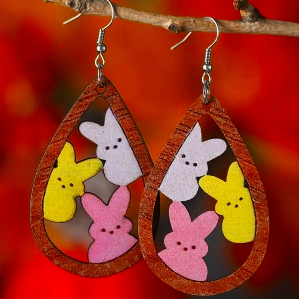 Peeps Easter earrings very cute for the special holiday around the corner!